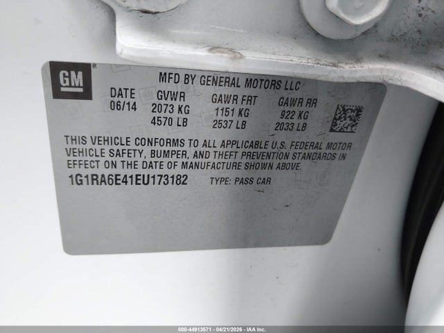 Chevrolet Volt 2014 1G1RA6E41EU173182 Image 9