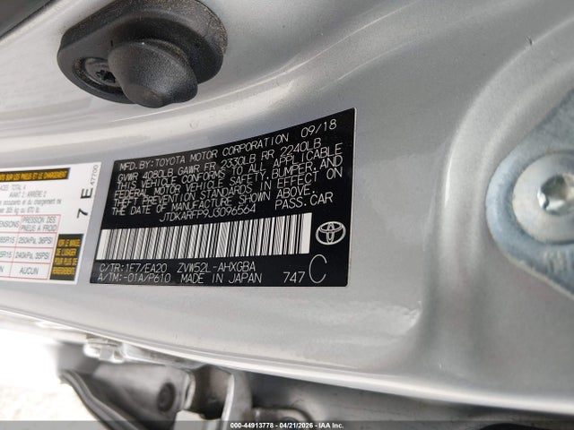 Toyota Prius Prime Advanced 2018 JTDKARFP9J3096564 Image 9