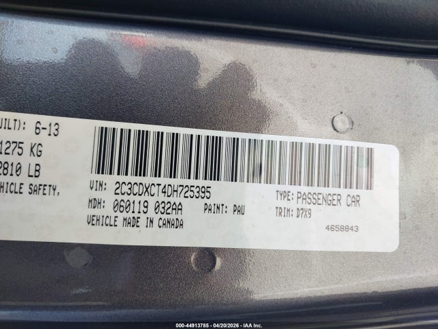 Продаж на аукціоні авто 2013 Dodge Charger R/t, vin: 2C3CDXCT4DH725395, номер лоту: 44913785