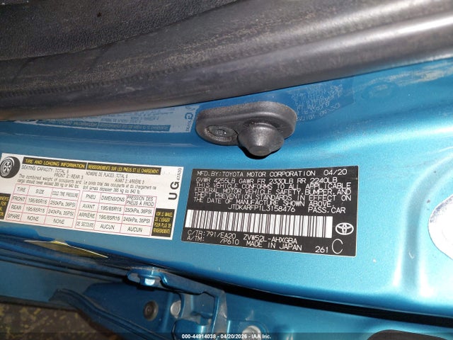JTDKARFP1L3158476 Toyota Prius Prime Xle