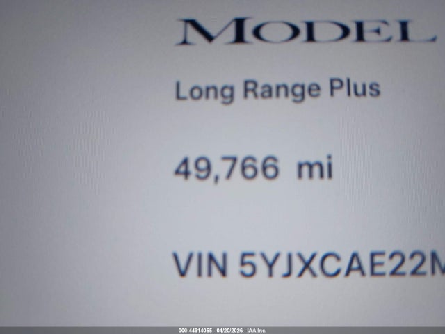 Aukcja sprzedaży 2021 Tesla Model X Long Range Dual Motor All-wheel Drive/long Range Plus Dual Motor All-wheel Drive, vin: 5YJXCAE22MF324967, numer aukcji: 44914055