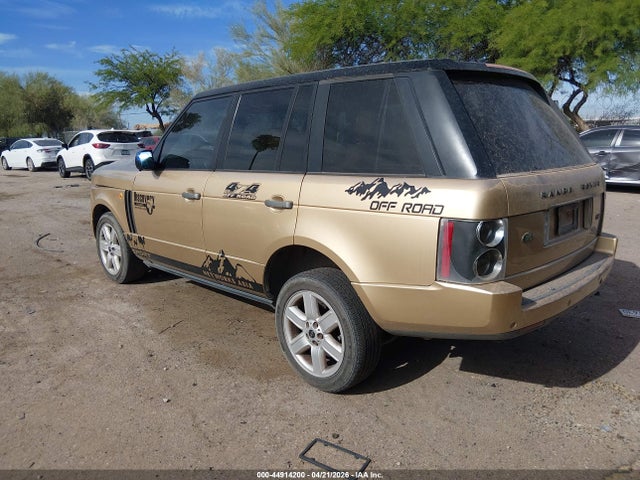 2004 Land Rover Range Rover Hse მანქანა იყიდება აუქციონზე, vin: SALME11494A168075, აუქციონის ნომერი: 44914200