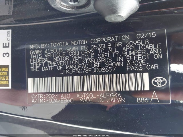 Scion TC 2015 JTKJF5C78FJ008657 Image 9