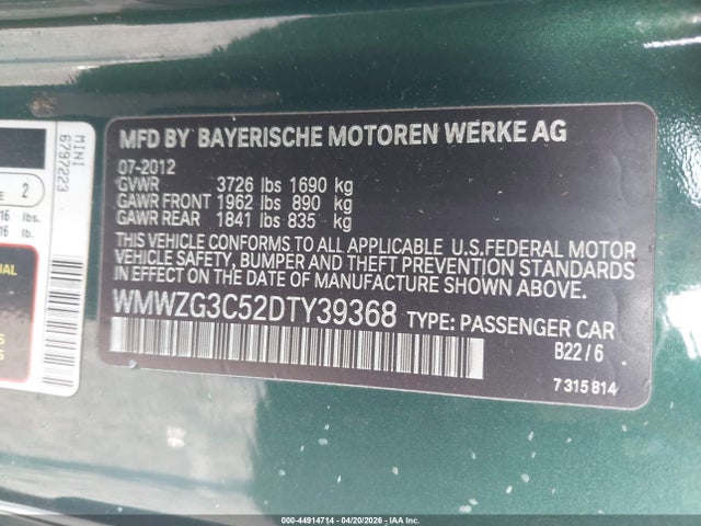 2013 MINI CLUBMAN WMWZG3C52DTY39368 Photo 8