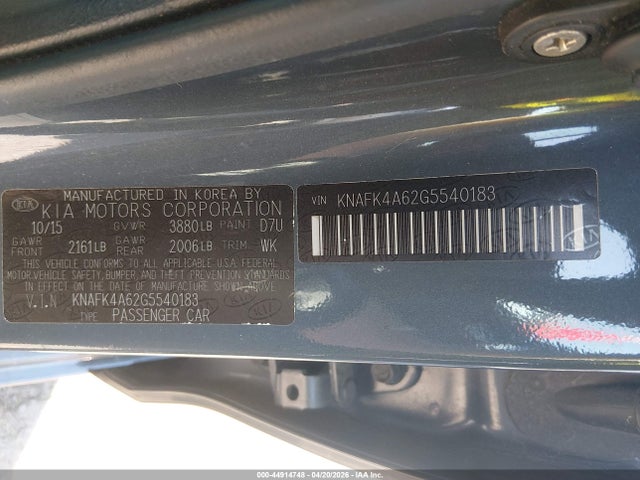 2016 KIA FORTE KNAFK4A62G5540183 Photo 8