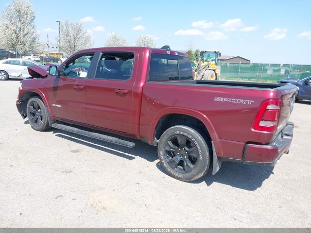 44915214 :رقم المزاد ، 1C6SRFJT6LN192579 vin ، 2020 Ram 1500 Laramie  4x4 5'7 Box مزاد بيع