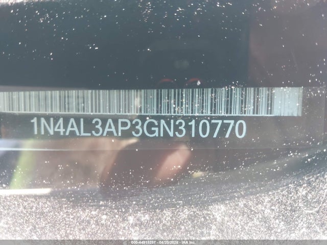 1N4AL3AP3GN310770 Nissan Altima 2.5/2.5 S/2.5 Sl/2.5 Sr/2.5 Sv