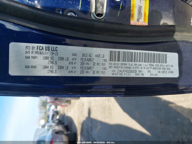 44915686 :رقم المزاد ، 1C4NJPFA2GD583539 vin ، 2016 Jeep Patriot High Altitude Edition مزاد بيع