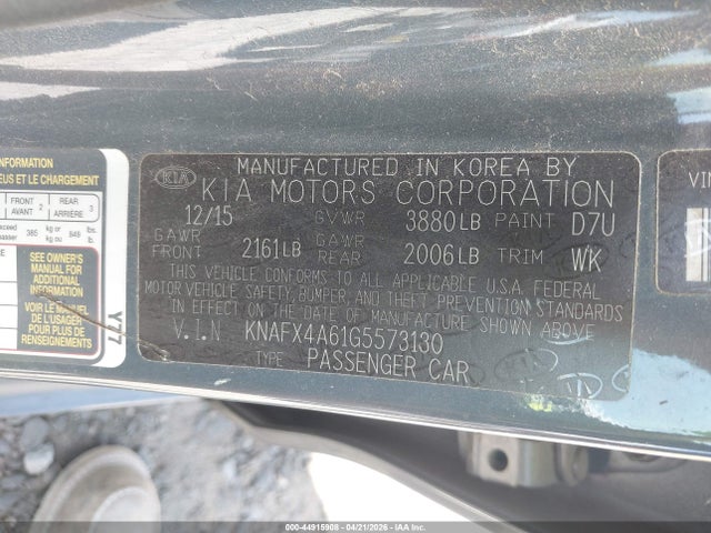KIA FORTE LX 2016 KNAFX4A61G5573130 Image 9