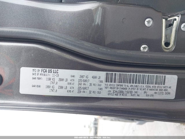 Продажа на аукционе авто 2020 Jeep Compass Latitude 4x4, vin: 3C4NJDBB8LT156769, номер лота: 44915978