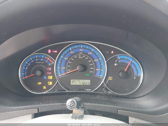 44915980 :رقم المزاد ، JF2SH66679H770647 vin ، 2009 Subaru Forester 2.5xt Limited مزاد بيع
