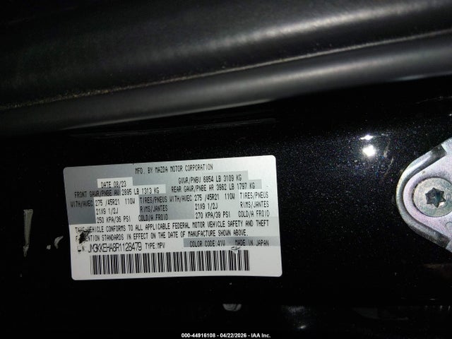Aukcja sprzedaży 2024 Mazda Cx-90 Phev Premium Plus, vin: JM3KKEHA8R1128479, numer aukcji: 44916108