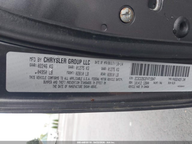 Dodge Challenger Sxt Plus 2015 2C3CDZBG3FH715847 Image 9