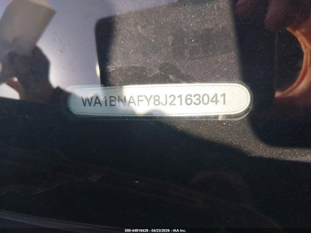 Продаж на аукціоні авто 2018 Audi Q5 2.0t Premium/2.0t Tech Premium, vin: WA1BNAFY8J2163041, номер лоту: 44916429