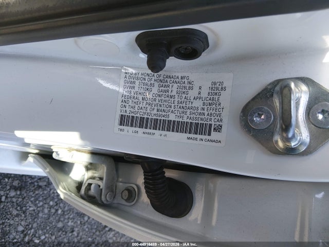 Aukcja sprzedaży 2020 Honda Civic Sport, vin: 2HGFC2F82LH590455, numer aukcji: 44916489