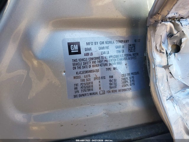 Продаж на аукціоні авто 2022 Buick Encore Awd Preferred, vin: KL4CJESMXNB564350, номер лоту: 44917022