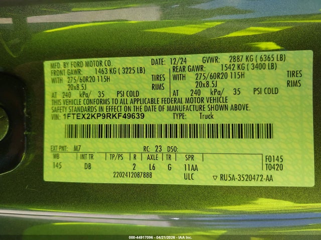 Ford F-150 Stx 2024 1FTEX2KP9RKF49639 Image 9