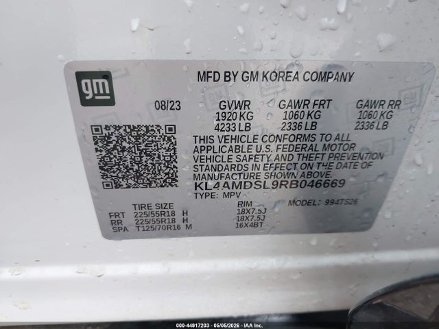 Продаж на аукціоні авто 2024 Buick Encore Gx Sport Touring Fwd, vin: KL4AMDSL9RB046669, номер лоту: 44917203