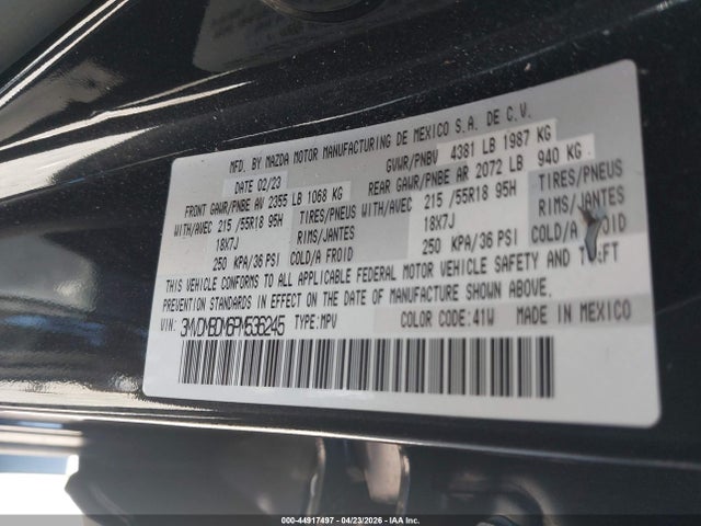 Aukcja sprzedaży 2023 Mazda Cx-30 2.5 S Premium, vin: 3MVDMBDM6PM536245, numer aukcji: 44917497