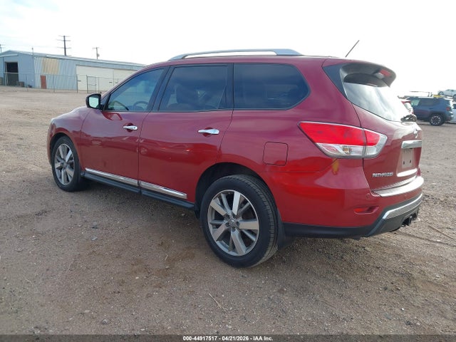 2015 Nissan Pathfinder Platinum მანქანა იყიდება აუქციონზე, vin: 5N1AR2MN8FC605821, აუქციონის ნომერი: 44917517