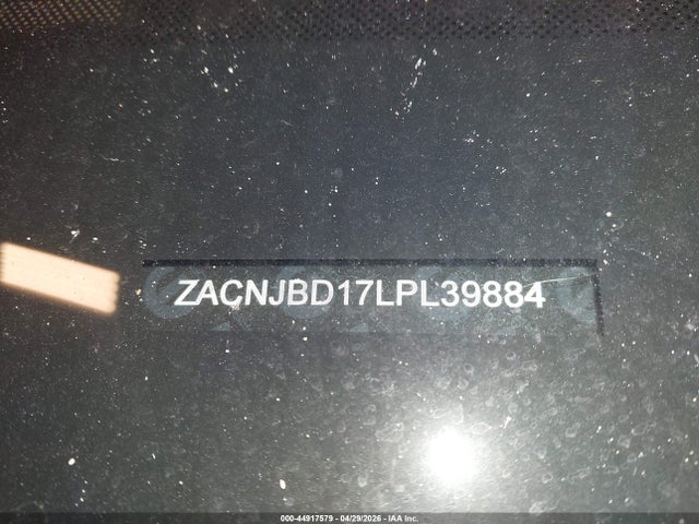 Продажа на аукционе авто 2020 Jeep Renegade Limited 4x4, vin: ZACNJBD17LPL39884, номер лота: 44917579