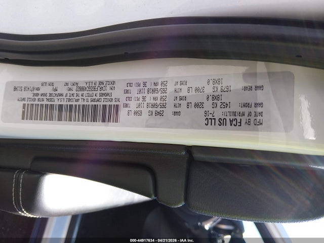 44917634 :رقم المزاد ، 1C4RJFBG5GC498822 vin ، 2016 Jeep Grand Cherokee Limited مزاد بيع