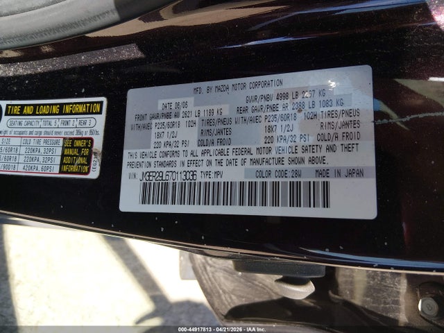 Продажа на аукционе авто 2007 Mazda Cx-7 Grand Touring, vin: JM3ER29L670113036, номер лота: 44917813