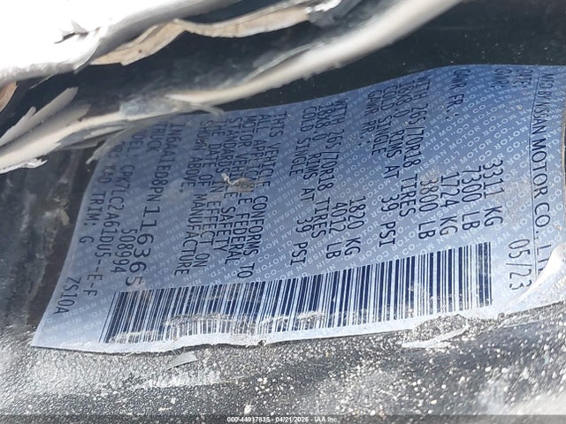 2023 Nissan Titan Sv 4x4 მანქანა იყიდება აუქციონზე, vin: 1N6AA1ED8PN116365, აუქციონის ნომერი: 44917835