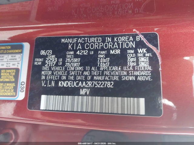 KIA SELTOS S 2024 KNDEUCAA2R7522782 Image 9