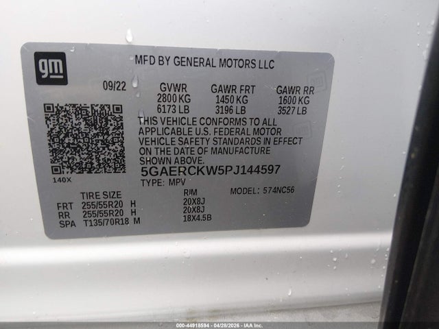 Продаж на аукціоні авто 2023 Buick Enclave Premium Fwd, vin: 5GAERCKW5PJ144597, номер лоту: 44918594
