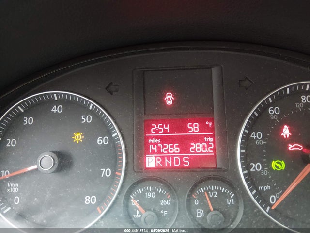 2009 Volkswagen Jetta S მანქანა იყიდება აუქციონზე, vin: 3VWJZ71K99M168634, აუქციონის ნომერი: 44918734