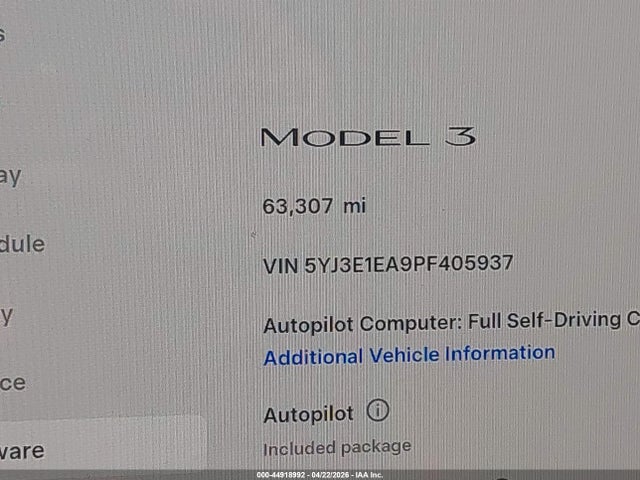 Tesla Model 3 Rear-wheel Drive 2023 5YJ3E1EA9PF405937 Image 16