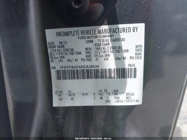 Ford F-450 Chassis Xl 2014 1FDTF4GYXEEA35939 Image 9