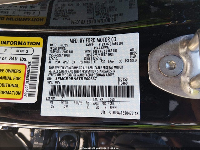 Ford Bronco Sport Big Bend 2026 3FMCR9BN5TRE00667 Image 9