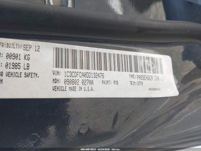 2013 DODGE DART 1C3CDFCA0DD132476 Photo 8
