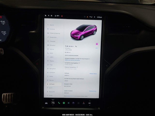 Aukcja sprzedaży 2020 Tesla Model X Performance Dual Motor All-wheel Drive, vin: 5YJXCBE40LF283065, numer aukcji: 44919535