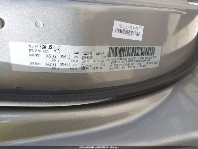44919696 :رقم المزاد ، 2C4RC1H71HR797480 vin ، 2017 Chrysler Pacifica Hybrid Touring Plus مزاد بيع