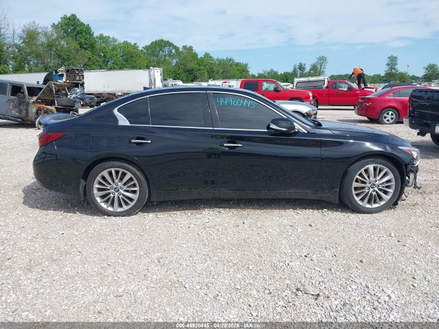 2019 Infiniti Q50 3.0t Luxe მანქანა იყიდება აუქციონზე, vin: JN1EV7AR0KM556434, აუქციონის ნომერი: 44920445
