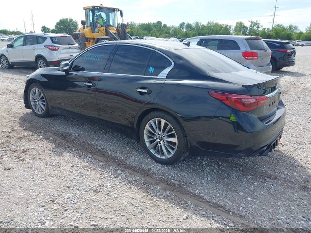2019 Infiniti Q50 3.0t Luxe მანქანა იყიდება აუქციონზე, vin: JN1EV7AR0KM556434, აუქციონის ნომერი: 44920445