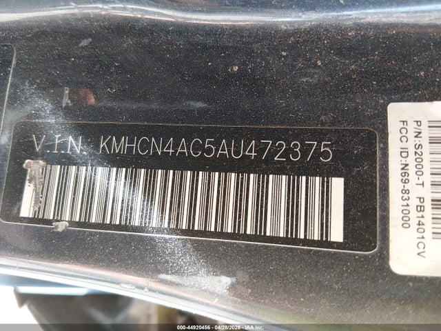 2010 Hyundai Accent Gls მანქანა იყიდება აუქციონზე, vin: KMHCN4AC5AU472375, აუქციონის ნომერი: 44920456
