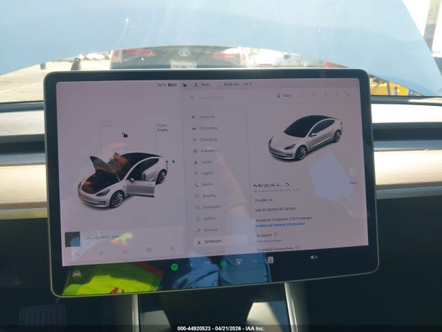 44920523 :رقم المزاد ، 5YJ3E1EA7KF397152 vin ، 2019 Tesla Model 3 Long Range/mid Range/standard Range/standard Range Plus مزاد بيع