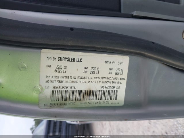 2008 Dodge Charger მანქანა იყიდება აუქციონზე, vin: 2B3KA43R28H106191, აუქციონის ნომერი: 44921022