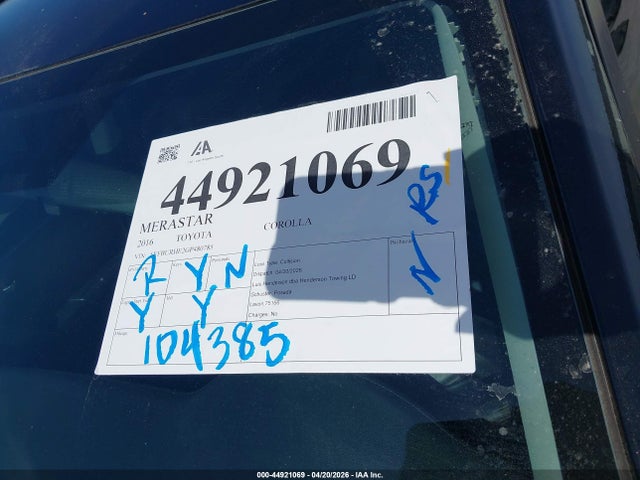 Toyota Corolla S Plus 2016 5YFBURHE2GP480785 Image 17