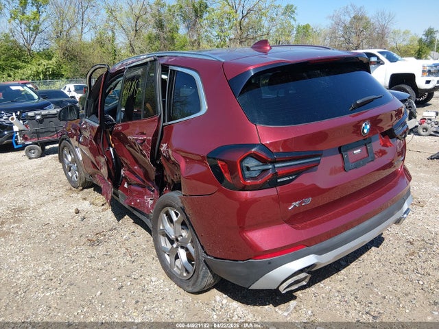 Aukcja sprzedaży 2022 Bmw X3 Xdrive30i, vin: 5UX53DP08N9L07783, numer aukcji: 44921182