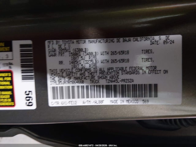 Toyota Tacoma 2024 3TMLB5JN7RM064660 Image 9