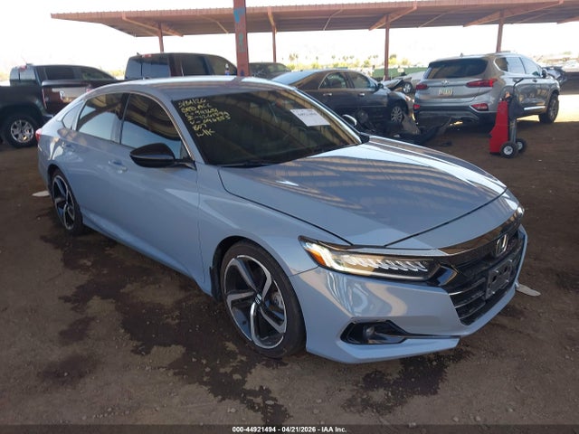 44921494 :رقم المزاد ، 1HGCV1F32NA096853 vin ، 2022 Honda Accord Sport مزاد بيع