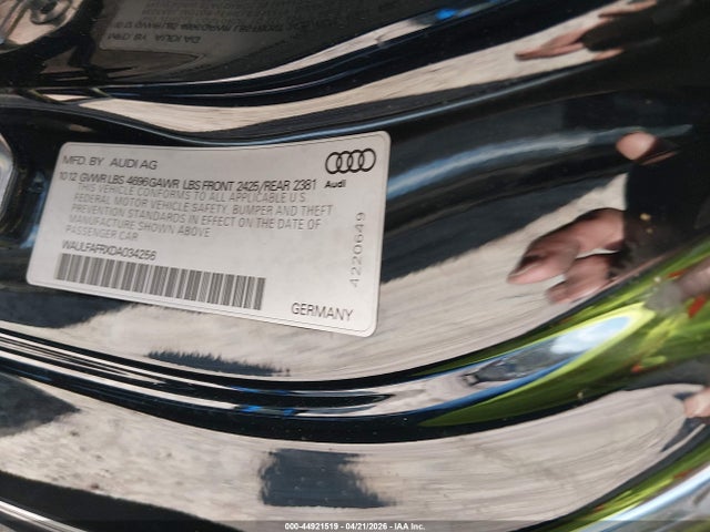 44921519 :رقم المزاد ، WAULFAFRXDA034256 vin ، 2013 Audi A5 2.0t Premium مزاد بيع