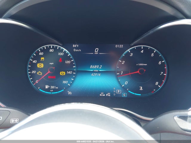 Продаж на аукціоні авто 2022 Mercedes-benz Glc 300 Suv, vin: W1N0G8DB7NV389938, номер лоту: 44921535