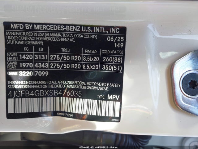 4JGFB4GBXSB476035 Mercedes-Benz Gle 450e 4matic