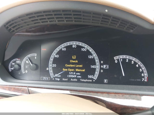 Aukcja sprzedaży 2011 Mercedes-benz S 550, vin: WDDNG7BB0BA391324, numer aukcji: 44921684